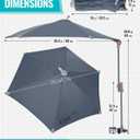 KingCamp UPF 50+ Beach Chair Umbrella with Clamp Adjustable No-Block View | Portable Lightweight Sun Shade for Sand Lawn,Sturdy Personal Sun Shelter with Carry Bag for Outdoor Camping,Sports Events