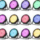 BETOPPER Stage Lighting 120W Par Light RGBW 4-in-1 Stage Lights, DJ Light DMX for Concert and Events,12 Packs