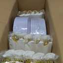 WELLIFE 350-Piece Gold Disposable Plates and Cutlery Set - Premium 10.25" Dinner Plates, 7.5" Dessert Plates, 9oz Cups & Cutlery for Weddings, Catering Events - 50 Guest Service - Elegant & Sturdy