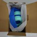 Kids Bluetooth Headphones, 85H Playtime Wireless Headphones for Kids, Colorful LED Lights, 85/94dB Safe Volume Limit, Bluetooth 5.4 Built-in Mic Toddler Headset for Tablet/Airplane/Travel (Blue)