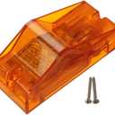 Partsam 18 LED Trailer Bus Mid Turn Signal Marker Light (amber) Side Mount P/T/C Light Clearance with Reflector Replacement for Freightliner Sleepers Side Marker/Turn Signals, 3 wires