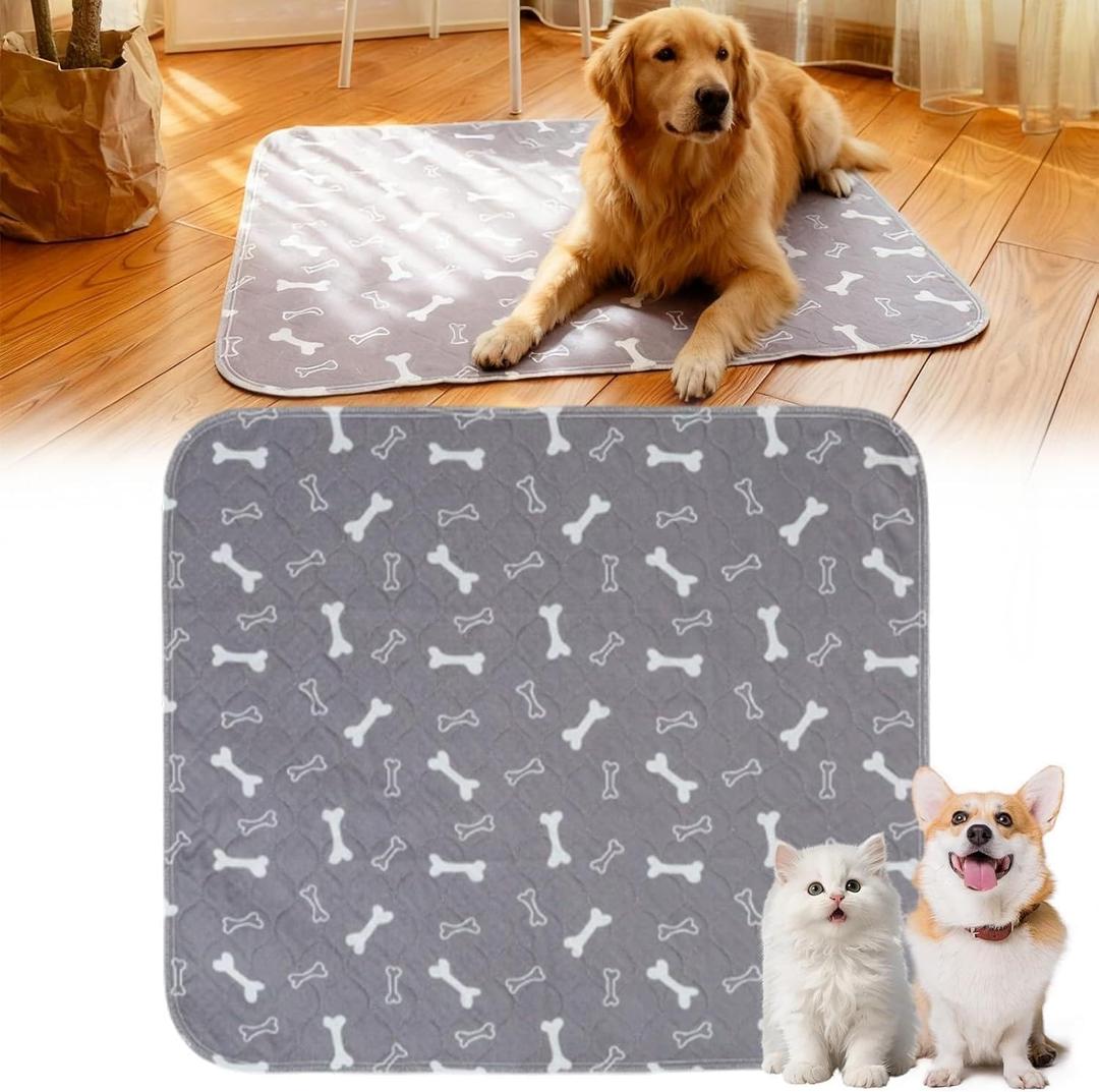 Puppy Pads with pheromones, 2026 Upgraded Washable Puppy Pads for Dogs & Cats, Pee Pad - Leak & Odor Waterproof, Non-Slip Base, Easy to Clean & Reusable (Grey, M: 27.6" 31.5") 