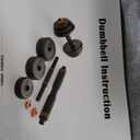 FEIERDUN Adjustable Dumbbells, 20/30/40/45/70/90lbs Free Weight Set with Connector, 5 in1 Dumbbells Set Used as Barbell, Kettlebells, Push up Stand, Weight Plate, Fitness Exercises for Home Gym Suitable Men/Women