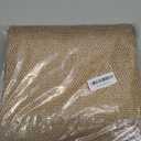 LIVEBOX Scalloped Easy Jute 3x5 Outdoor Rug, Washable Non-Slip Geometric Tan Rugs for Entryway, Indoor Outdoor Farmhouse Rug Modern Carpet Door Mat Area Rug for Patio Bedroom Living Room Kitchen Porch (Tan/Border 2)