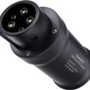 Tesla to J1772 Adapter, NACS to J1772 EV Charger Adapter Up to 80A 250V, for Tesla Charging station, High Power Wall Connector/Destination Chargers/Mobile Connectors, J1772 EVs Accessories for Travel (DeepGray)