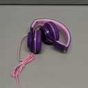 AILIHEN C8 Girls Headphones, On-Ear Headphones Wired with Microphone and Volume Control Foldable Corded Stereo 3.5mm Headset for Girls School Chromebook Laptop Computer PC Tablets Travel (Purple Pink)