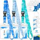 Cruise Lanyard for Ship Cards, Ship Lanyards with Waterproof Luggage Tags Clear ID Badge Holder Cruise Essentials Accessories for Cruise Cards Ship Key Card Sea Pass