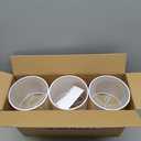 Wellmet Small Chandelier Lamp Shades Brown Set of 6, Rustic Style Linen Drum Shades for Wall Lamp, Hardback Clip on Lamp Shades for E12 Candle Bulbs, 5.5"x 5.5" x 5"