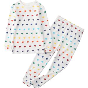 Owlivia 100% Organic Cotton Baby Long Sleeve Pajama Sets, Toddler Boy Girl 2-Piece Sleepwear