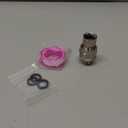 Shower Head Swivel Ball Adapter Brass Adjustable Shower Arm Connector Universal Showering Component (Matte Black)