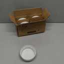 Cinf White 10 oz Set of 4 Souffle Dishes Ramekins Oven Microwave Safe Bowls Creme Brulee Sauce Cups for Baking Cooking Porcelain Individual Serving Size for Desserts