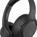 Riwbox Hybrid Active Noise Cancelling Headphones, Wireless Bluetooth Headset Over Ear, 60H Playtime, High-Fidelity, Foldable, Comfort&Immersion for Work/Commuting (Black)