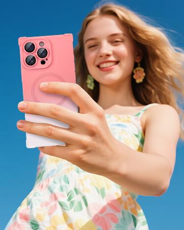 SAKUULO Phone case, Gradient Hotpink