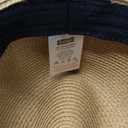 Lanzom Women Wide Brim Straw Panama Roll up Hat Fedora Beach Sun Hat UPF50+ (One Size-Small, Beige/Brown)