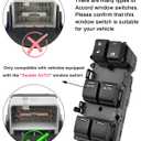 Master Window Switch Driver Side Replacement for 2013 2014 2015 2016 2017 Honda Accord EX EX-L Touring, Main Power Window Control Switch Replaces OE 35750-T2A-A01, 35750-T2A-A11