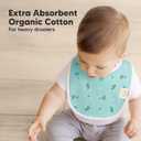 8-Pack Organic Baby Bibs for Boys, Girls - Soft Cotton Drooling and Teething Bibs for Baby Girl & Boy, Extra Absorbent, Easy To Clean & Put On for Toddler, Newborn, Infant 0-24 Months (Cosmo)