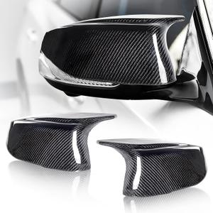 2026 Upgraded Real Carbon Fiber Mirror Caps Fits for Infiniti Q50 Q60 Q70 Accessories, Car Side Door Rearview Mirror Cap Trim Replacement Car Accessories