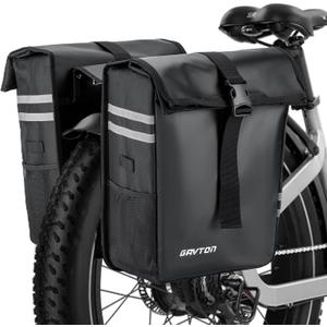 Waterproof Large Capacity Bike Pannier Bag  50L Rear Rack Bag for Road, Mountain, and E-Bikes  Commuting & Touring Cycling Bag