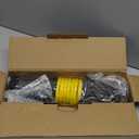 Synthetic Winch Rope Kit, 1/4in x 50ft 9500LBS Cable + Forged 13500LBS Winch Hook + Rubber Stopper + Safety Pull Strap, Yellow