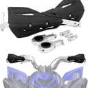 ATV Handguards 7/8" and 1 1/8" Hand Guards Vented Panel Universal for Raptor 700 TRX 250X 300EX 350 400EX LTZ400 Raptor Grizzly 350 660 700 Warrior Dirt Pit Bike Black