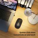 VssoPlor Wireless Mouse, 2.4G Slim Portable Computer Laptop Mouse with Nano Receiver Quiet Silent Optical Mice for Notebook, PC, Laptop, Computer-Black and Gold