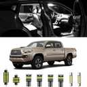 10pcs Tacoma Interior LED Lights Kit Super Bright LED Map Dome Light Bulbs for Toyota Tacoma 2005 2006 2007 2008 2009 2010 2011 2012 2013 2014 2015 2016 2017 2018 2019 2020 2021 2022 all models