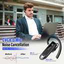 Atheewon Bluetooth Earpiece, Wireless Handsfree with Noise Cancelling Mic, 20Hrs Call Time Bluetooth 5.4 Headset, 180 Hrs Standby Time Headset for Business/Trucker/Driver