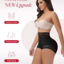SHAPSHE Tummy Control Shapewear Shorts Butt Lifter Panties Slimming Body Fajas Colombianas Moldeadoras Shaper Underear (Black, L)