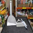 Mini Broom and Dustpan, Home Kitchen Sweeping for Kids(White+Gray)