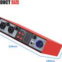 2-in-2-out USB Audio Interface, 32-Bit/384kHz DSP, 48V Phantom Power, Real-Time Monitoring, Red (NMX02)