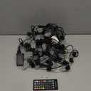 AWQ 50LED 49 FT C9 Christmas String Lights Plug in Fairy Twinkle String Lights 8 Modes Timer Function Waterproof Extendable for Indoor Outdoor Wedding Party Christmas Decoration (50, White)