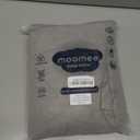 MooMee Fitted Bottom Sheet Only 100% Washed Cotton Linen Like Textured Breathable Durable Soft Comfy Deep Pocket Fits Mattress up to 17" (Mauve Brown, Full)