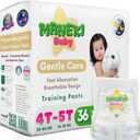 Maneki Baby Hypoallergenic Potty Training Pants 4T5T, 36 Count (3544 lbs), Pull-On Diaper Pants & Training Underwear, Soft, Unscented & High Absorbency for Overnight & Daily Use, XXL