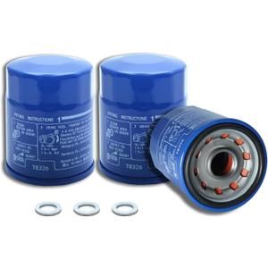 3PCS Oil Filter - Upgraded Version CMDOCK 15400-PLM-A02 + Washers,Compatible with Honda Accord,CR-V, CivicOdyssey and Acura Oil Filter Systems (3)