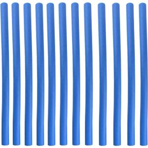 Trampoline Pole Foam Sleeves, 1''/28mm Diameter Foam Covers, Each 35.4'' Length-2 Pcs Fit Together 6 Feet Length, Safety Pole Cover, Set of 12,Blue