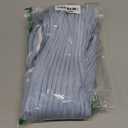 MEROKEETY Women's 2025 Summer Bodycon Midi Dress Vacation Sleeveless Ribbed Knit Striped Sweater Dresses, Small