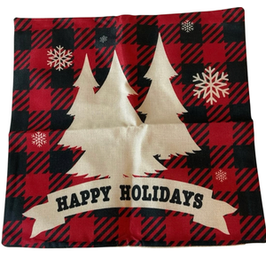 Set of 3 Zip Side Pillow Covers Christmas #2