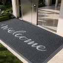 Vicwe Front Door Mat Outside Entrance, 35"x59" Heavy Duty Non-Slip Doormat