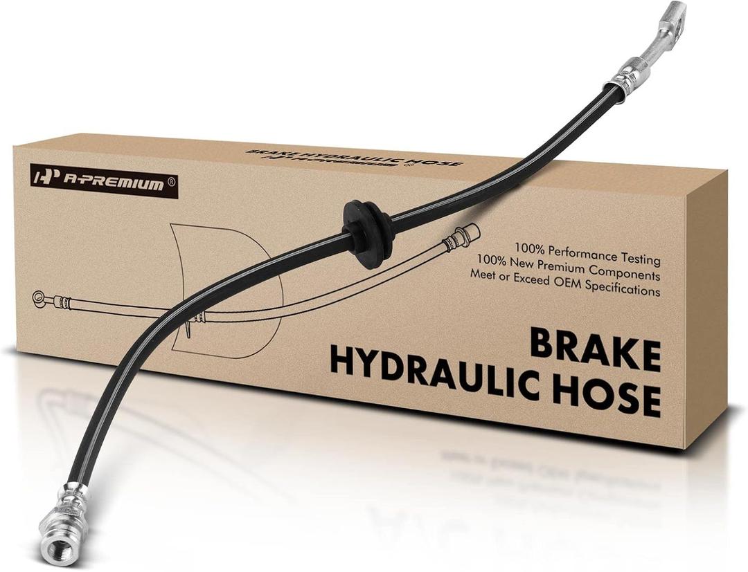 A-Premium Rear Driver or Passenger Brake Hydraulic Hose Compatible with Select Chevy Models - Caprice 2011-2017, SS 2014 - Replace# 92265260