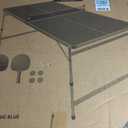 GoSports 6 x 3 ft Mid-Size Table Tennis Table Set with Adjustable Height - Green or Blue
