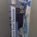 Cordless Pool Vacuum with Telescopic Pole, 18.5 GPM Powerful Suction, 1.5H Supercharge Technology, Handheld Rechargeable Pool Vacuum Cleaner for Above Ground/Inground Pools, Hot Tubs, Spas (Deep Blue)