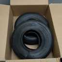 (2 Sets) 4.00-6 Replacement Pneumatic Tires and Inner Tubes - Universal Fit 13 Tires and Tubes Compatible with Wheelbarrows and Gorilla Carts - With Ribbed Treads and TR13 Straight Valve Stems