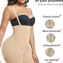 Fajas Colombianas Moldeadoras Shapewear Tummy Control Post Surgery Compression Butt Lifter for Women Beige