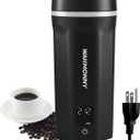 550ml Travel Kettle,110V-240V Dual Voltage Portable Electric Kettle 6-Temperature Control,304 Stainless Steel Small Mini Tea Coffee Kettle,400W Fast Water Boiler with Auto Shut-Off, Black