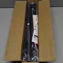 ALLZONE Heavy Duty Tension Shower Curtain Rod 42-83 Inches for Bathroom, Window, Non-Slip, Adjustable with Strong Spring Pole for Closet, Doorway, No Rust, No Drilling, Black