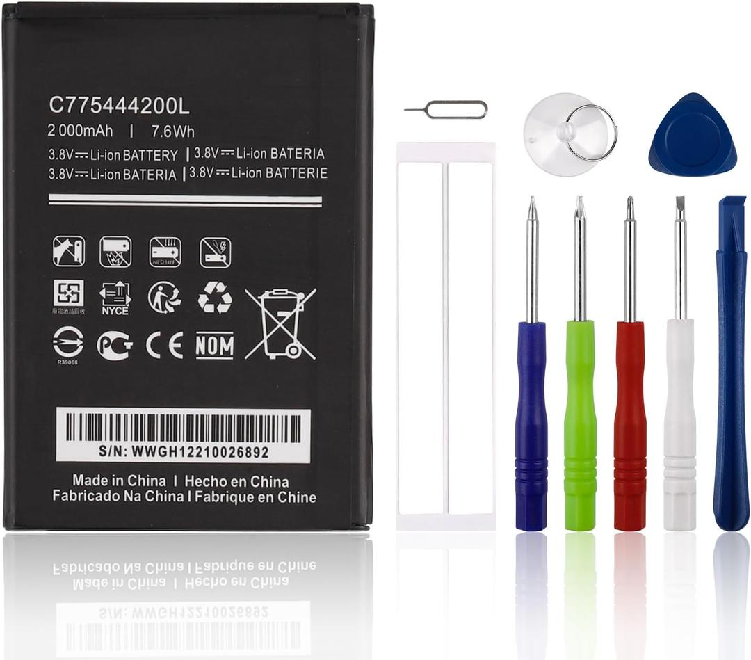 Replacement Battery C775444200L Compatible with BLU C5L MAX C0170 with Tools