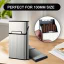 3 x Cigarette Case, Brushed Aluminium with Magnetic, Up to 20 Cigarettes for 100mm 100S Size (Gold)