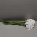 Hanaive 20 Pcs Artificial Anthurium Flowers 23.6 Inch Fake Anthurium Flowers for DIY Vase Bouquets Centerpiece Arrangements Wedding Bridal Shower Party Home Decor(White)