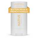 Native Aluminum-Free Clean Deodorant with Natural Derived Ingredients, 72HR odor control | Deodorant for Women and Men | Baking Soda, Coconut Oil, Shea Butter | Buttercream & Vanilla