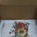 Country Sunflower Pumpkin, 13 x 19 Inch Mounted Print on Wall Plaque